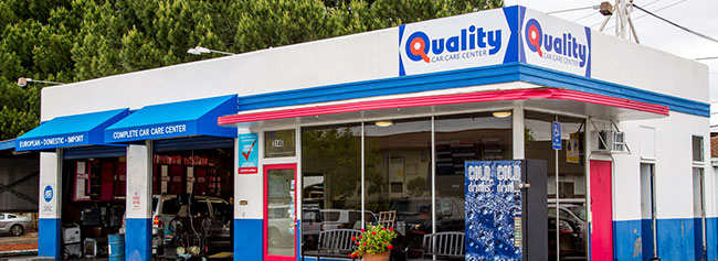 Close-up of outside of shop | Quality Tune-Up Auto Care